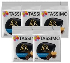 Pack Dosette Tassimo L'Or Espresso Décaféiné - 5 X 16 T-Discs