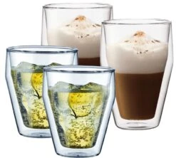 Verres Double Paroi BODUM - Titlis 25 + 35cl -Delonghial Magasin tutlispack4 taillesdif 1