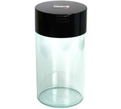 Boite Conservatrice Avec Vide D'air 400gr/1.3L Noir Et Transparente - Coffeevac