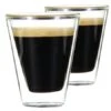 2 Verres Double Paroi Caffeino 8.5 Cl - Bormioli Rocco -Delonghial Magasin verre caffeino double paroi bormioli