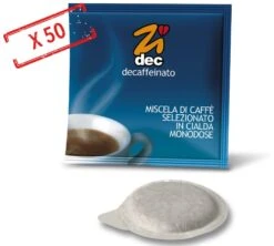 50 Dosettes ESE Zidec Cialda Decaffeinato - ZICAFFE